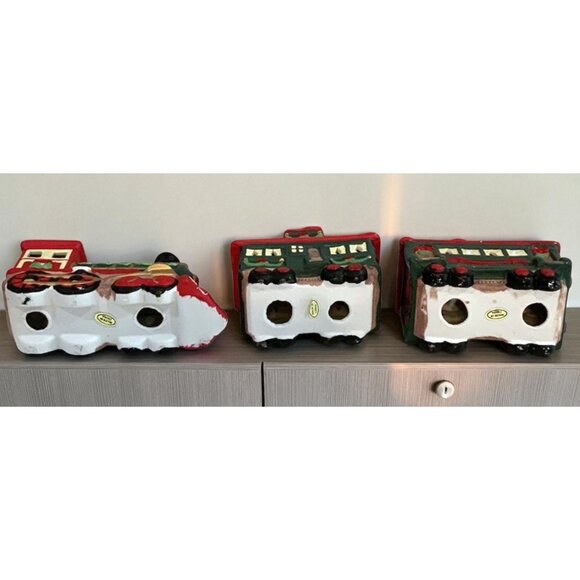 Holiday Trim 3pc. Porcelain Train Set - Picture 3 of 16